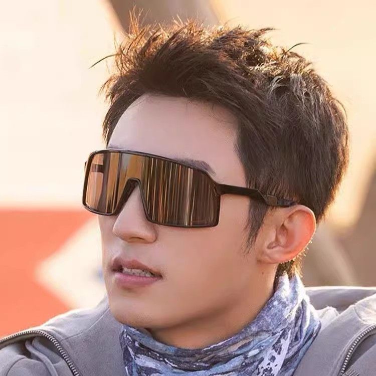 Huang Jingyu Style Windproof Cycling Goggles Mountaineering Skiing Protective Glasses Men Outdoor Sports UV Protection_voghion.com