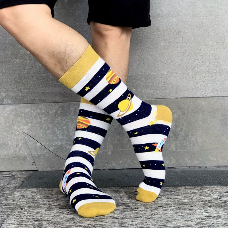 2025d Autumn Winter New Plus Size Happy Mid-High Tube Trendy Skateboard Men's Socks_voghion.com