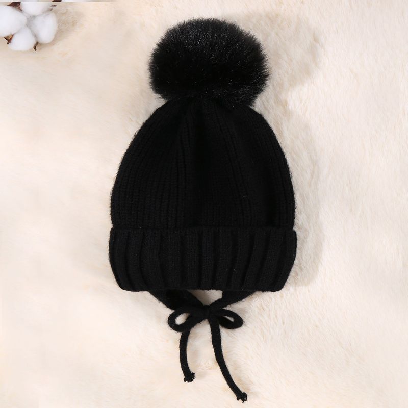 Vêtements pour bébé, protection auditive tressée et bonnet chaud en polaire pour bébé_voghion.com