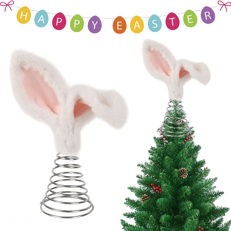 Christmas Popular Bunny Ears With Spring Tree Top Star Ornaments Indoor Atmosphere Halloween Easter Tree Top Decoration_voghion.com