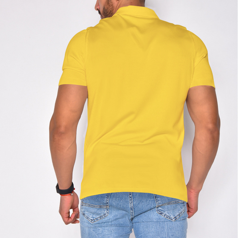Herren Poloshirt Kurzarm Sommer Sport Casual Loose Atmungsaktiv Kurzarmshirt_voghion.com