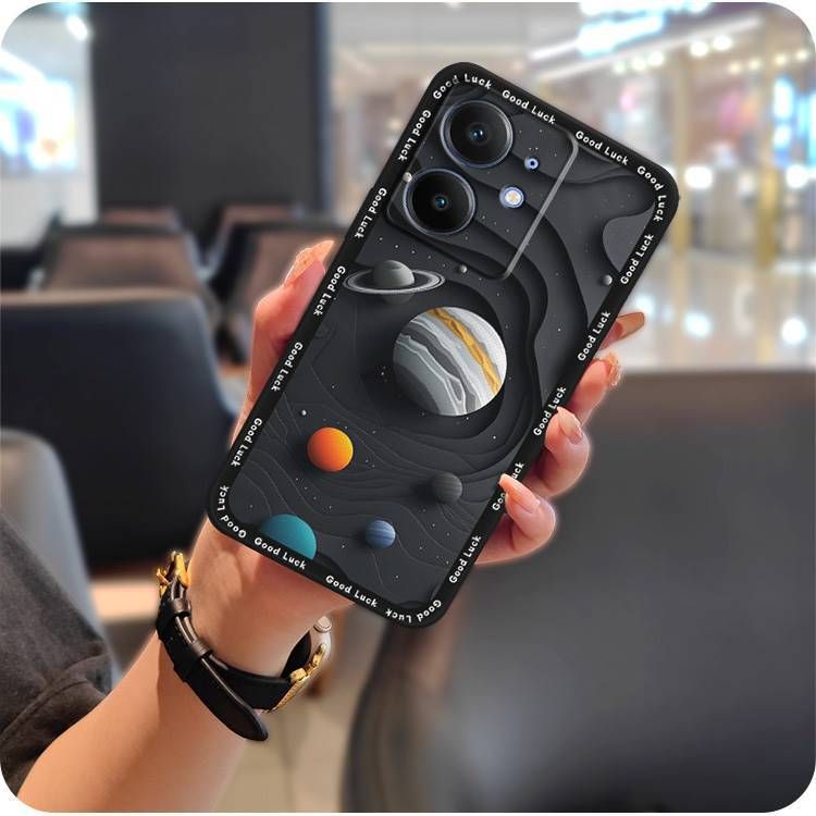 TechGlobe Custodia in silicone creativa e divertente per telefono OPPO Realme Neo7 SE/Realme Neo7SE adatta per le donne_voghion.com