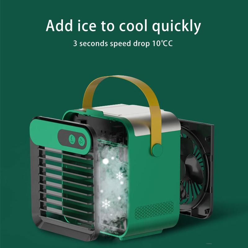 Mini Air Cooler Air Conditioner Thuis Buiten Kleine Luchtkoeler Draagbare Mobiele Telefoonhouder Spray USB Elektrische Koeler Ventilator_voghion.com