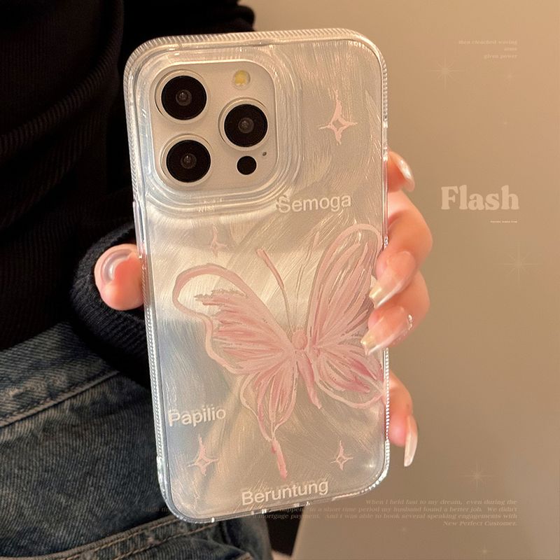 La funda para teléfono móvil con lunares negros y hilo de plumas es adecuada para iPhone 14, 15, Promax, ligero y avanzado iPhone 13, anticaídas y humedad 12_voghion.com