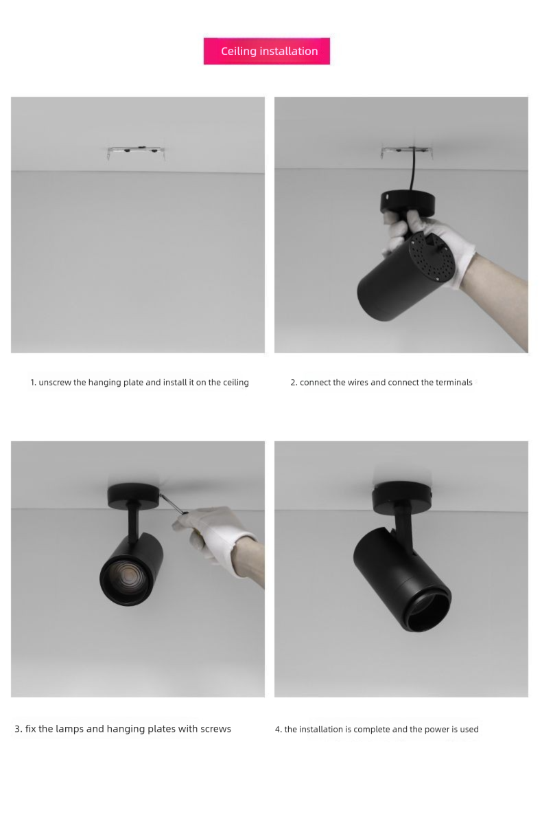 Tanzstudio-Bar, LED-Schienenleuchte, bunt, mit Fernbedienung, automatischer Farbwechsel, 360 Grad verstellbar_voghion.com