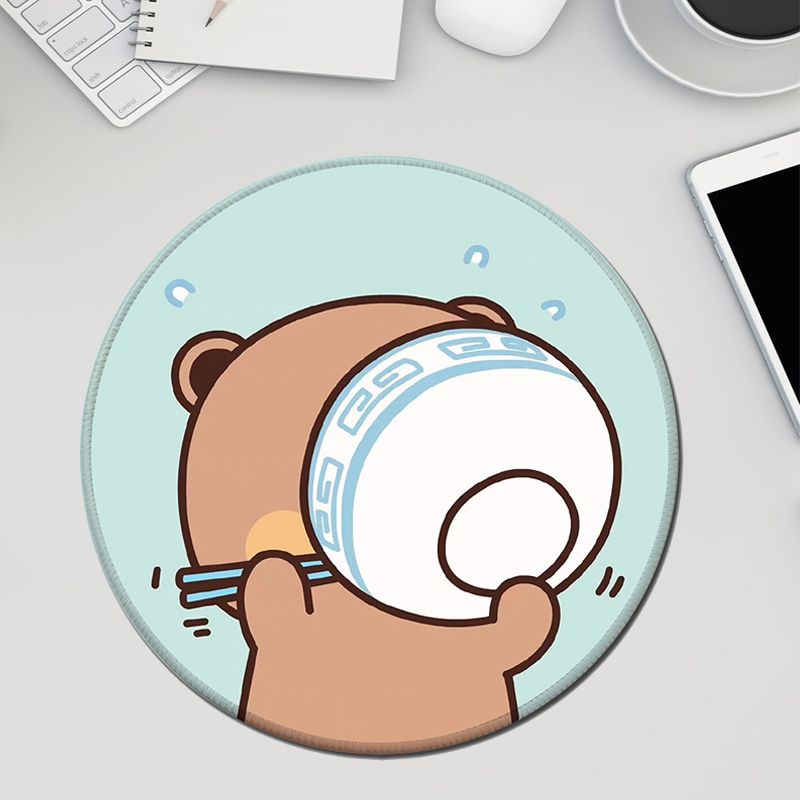 Ongeëvenaarde kwaliteit internet beroemdheid één twee stoffen muis ronde cartoon schattige student schrijftafel mat kantoor computer toetsenbord mat_voghion.com