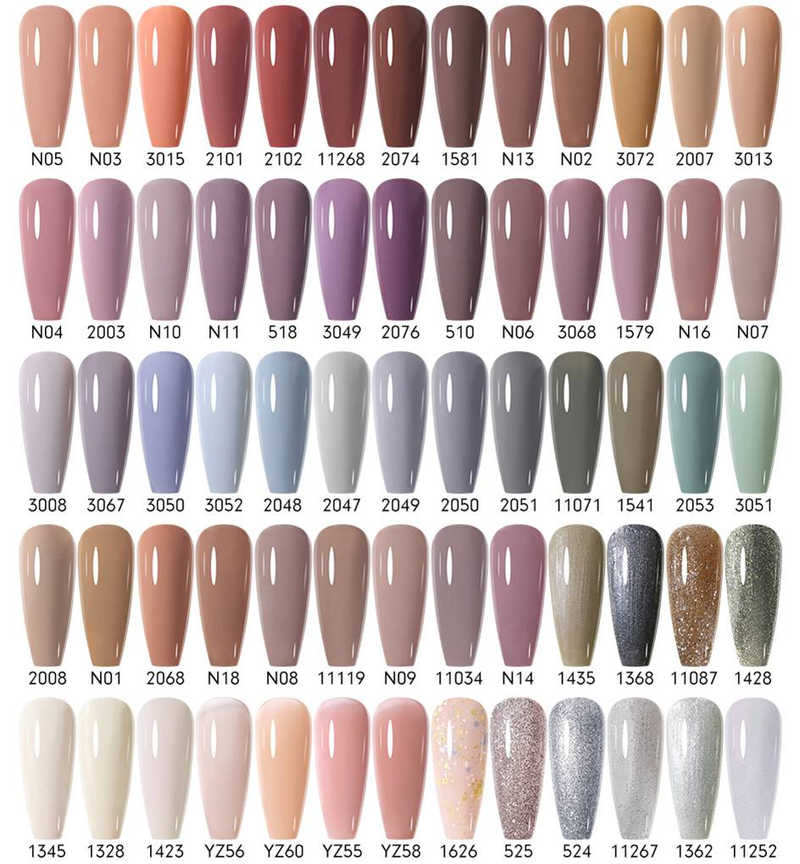 PARKSON 8-teiliges Gel-Nagellack-Set, Soak-Off-UV-LED, semipermanenter Gel-Lack-Set, Nailart, Maniküre, Basis- und Decklack, 12 ml_voghion.com