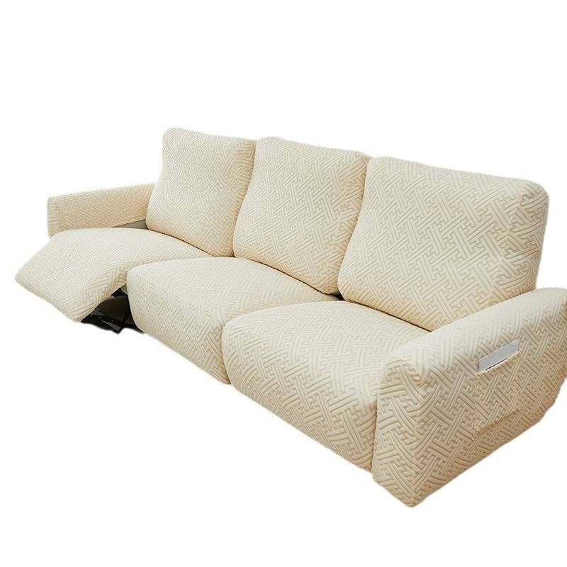 Copridivano a tre posti in jacquard spazzolato Chivas, copridivano protettivo elastico per divano con massaggio elettrico, a copertura totale_voghion.com