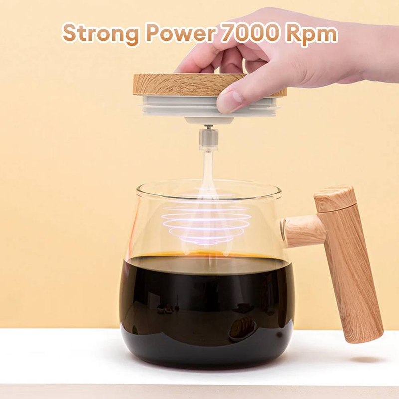 Electric automatic stirring cup 400ml coffee stirring cup self-adjusting cup (without battery)_voghion.com