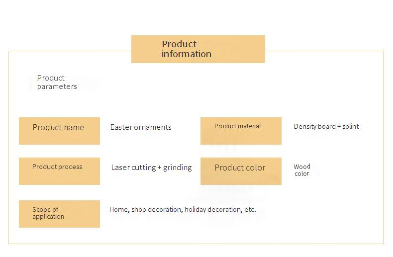 Home Decoration Laser Cutting Desktop Wooden Crafts Ornaments Easter_voghion.com