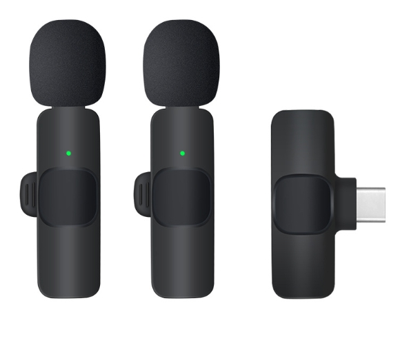 Draadloze microfoon Lavalier-microfoon Professionele buitenopnames, livestreaming, video-opnames, ruisonderdrukkende microfoon_voghion.com