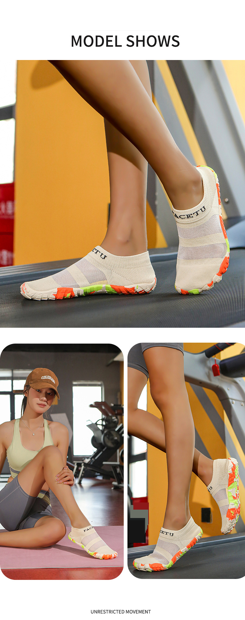 Scarpe da acqua per nuoto, escursionismo, spiaggia, leggere, ad asciugatura rapida, antiscivolo, calzini da acqua a piedi nudi con fori di drenaggio, piscina, surf, yoga, avventure all'aria aperta_voghion.com