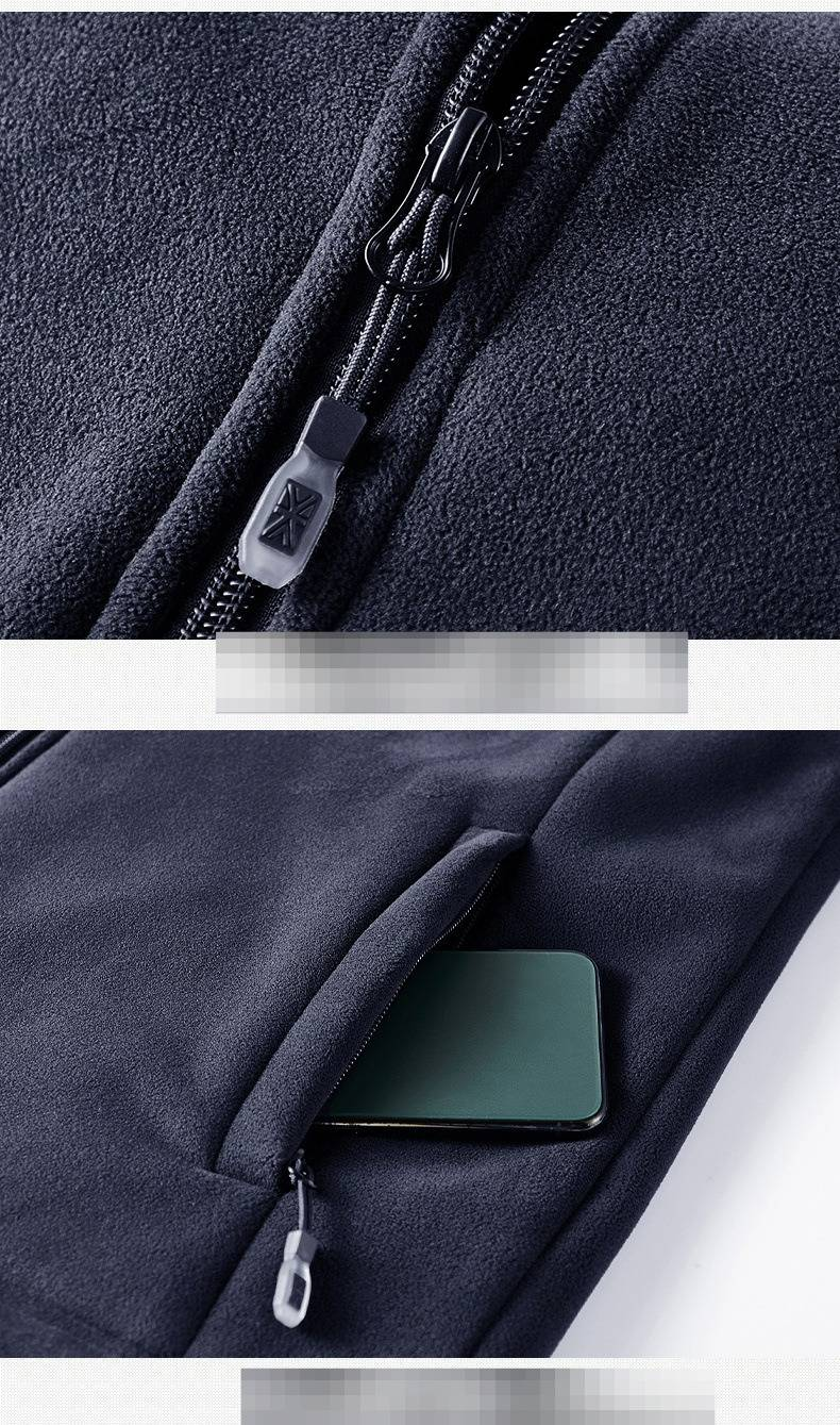 Herren Fleecejacke Sport Kapuzenpullover Mantel Plus Samtjacke Futter österreichisches Korn_voghion.com