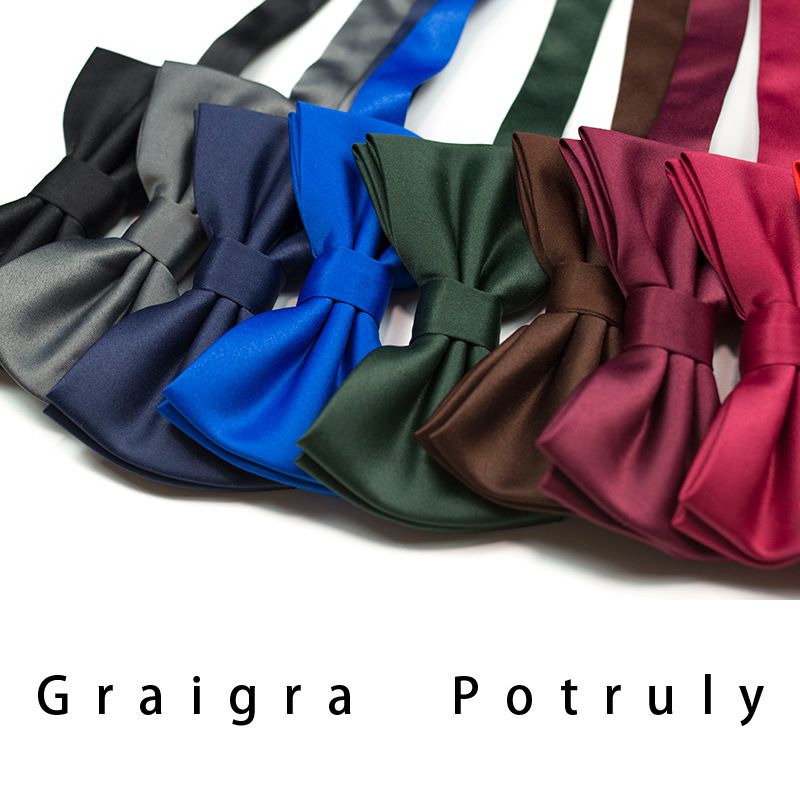 Gravatas e lenços masculinos atacado cor sólida preto azul marinho verde escuro cinza escuro borgonha gravata borboleta masculina_voghion.com