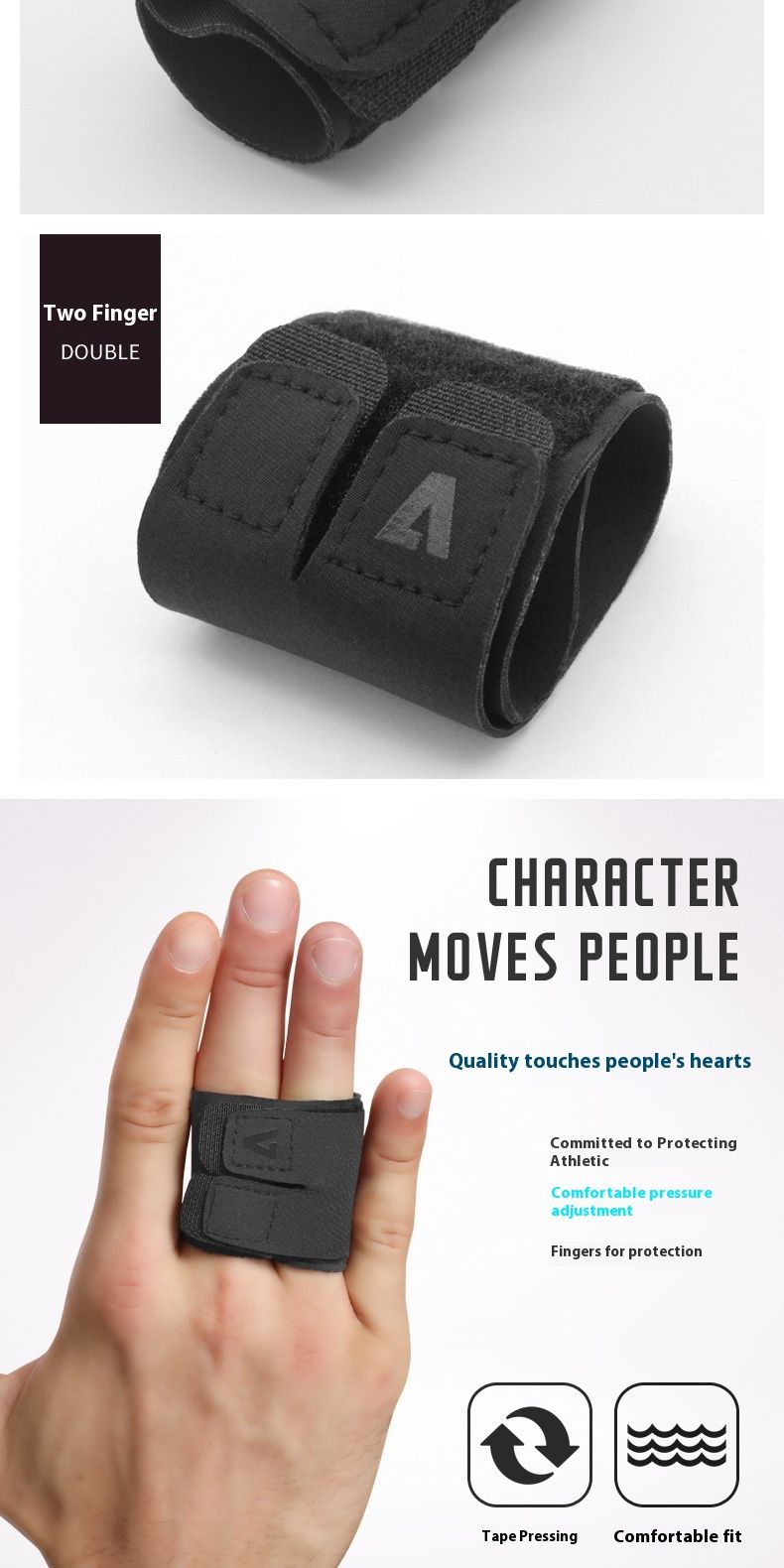 Κάλυμμα προστασίας για τις αρθρώσεις των δακτύλων από νάιλον, στήριξης δακτύλων με πίεση, μπάσκετ, βόλεϊ, για προστασία από τις αρθρώσεις των δακτύλων_voghion.com