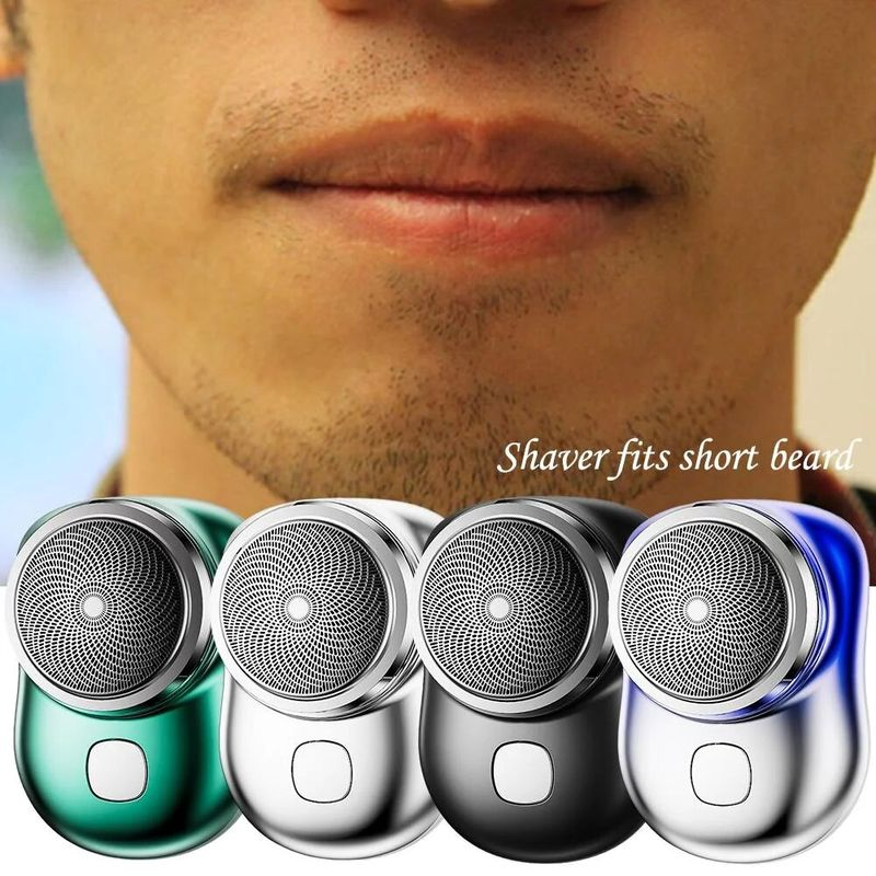 Scheermes voor mannen Mini-scheerapparaat Elektrisch scheerapparaat Zakformaat Draagbaar Outdoor Smart Battery Tool_voghion.com