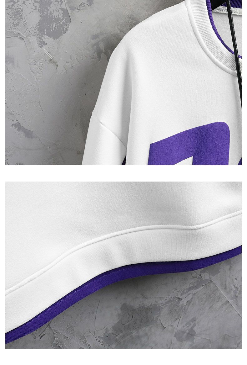 Herren-Sweatshirt mit Rundhalsausschnitt und schmaler Passform aus Baumwolle – Unverzichtbares Basic-Langarm-T-Shirt für lässige Streetwear_voghion.com