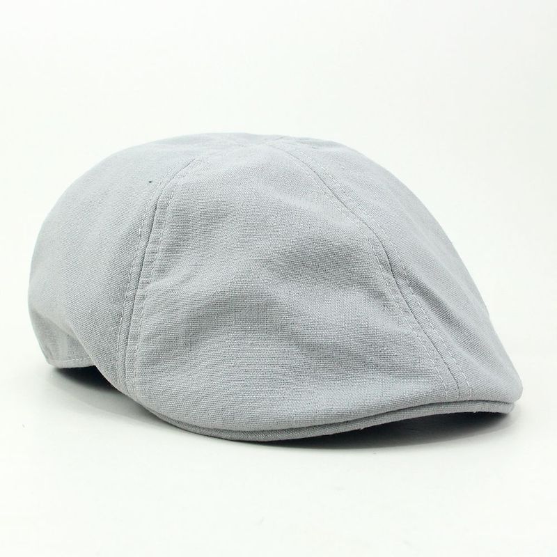 Nuovo berretto da uomo in cotone britannico in lino, casual, alla moda, con lingua d'anatra, edizione coreana, primavera e autunno_voghion.com