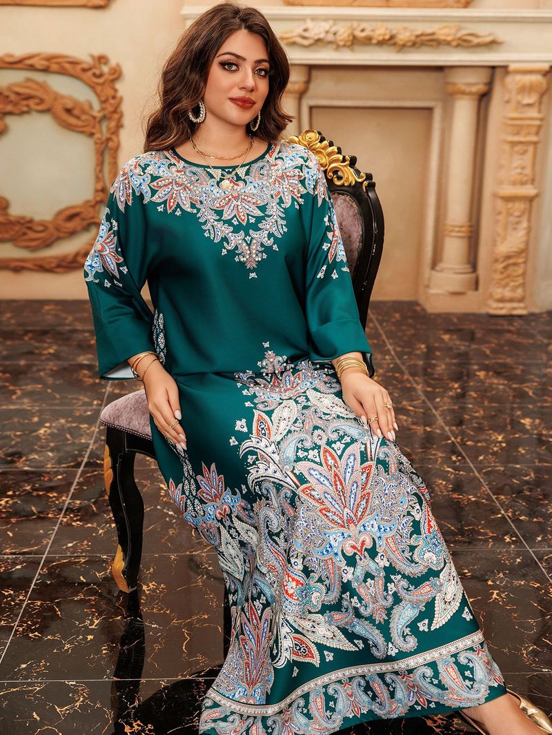 Muslimische Abaya Mit Seilstickerei, Damenrobe, Tradicionell, Modern, Wunderschön, Ramadan_voghion.com