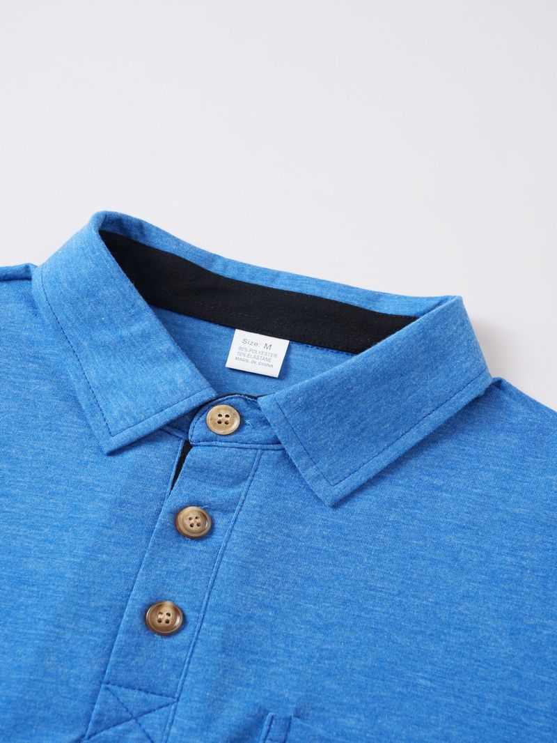 Klassisches Langarm-Poloshirt für Herren – bequemes und stylisches Freizeitoberteil für Herbst und Winter (mehrere Farben und Größen)_voghion.com