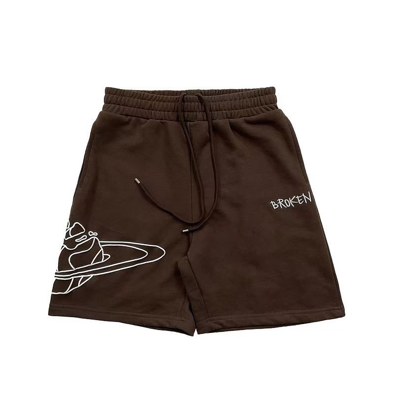 2025 New Sweatpants BROKEN Printed Casual Street Youth Cotton Shorts_voghion.com