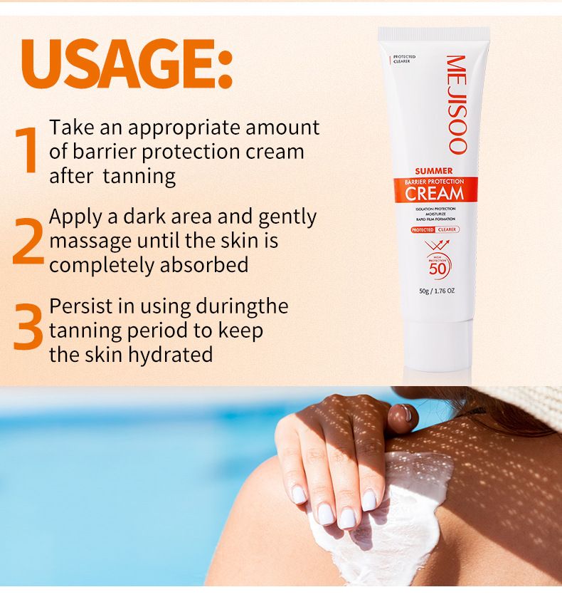 Crema estiva protettiva: due in uno, protezione solare per l'isolamento e la protezione._voghion.com