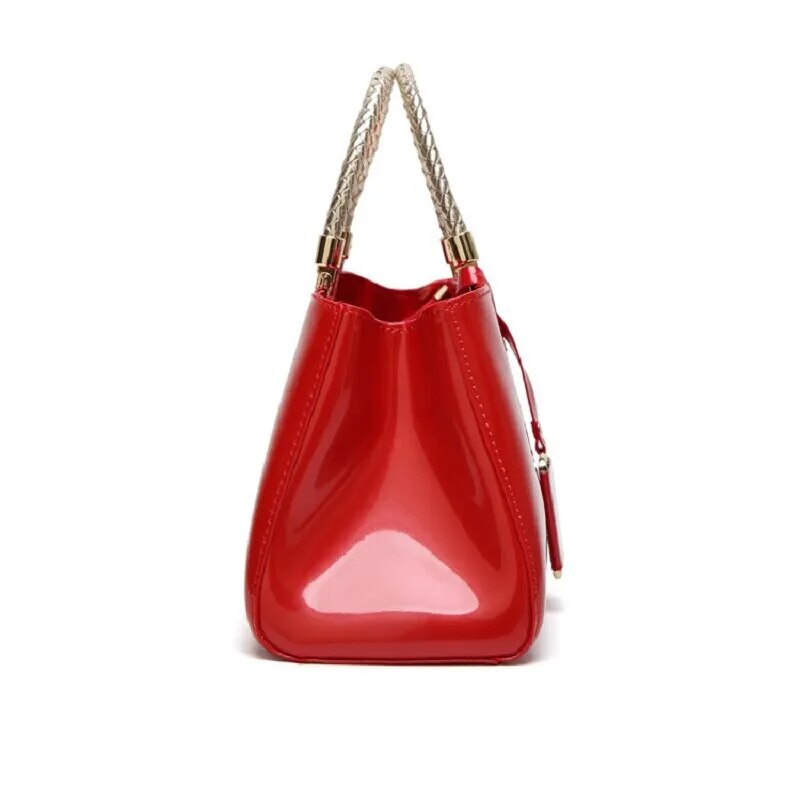 Borsa da donna per banchetti monospalla alla moda in pelle laccata leggera_voghion.com