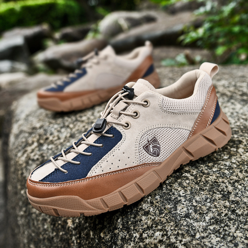 Leder-Reiseschuhe für Frühjahr und Sommer, neue leichte, atmungsaktive, rutschfeste, weiche Sohle, für Freizeit, Wandern, Sport, Wandern im Freien_voghion.com