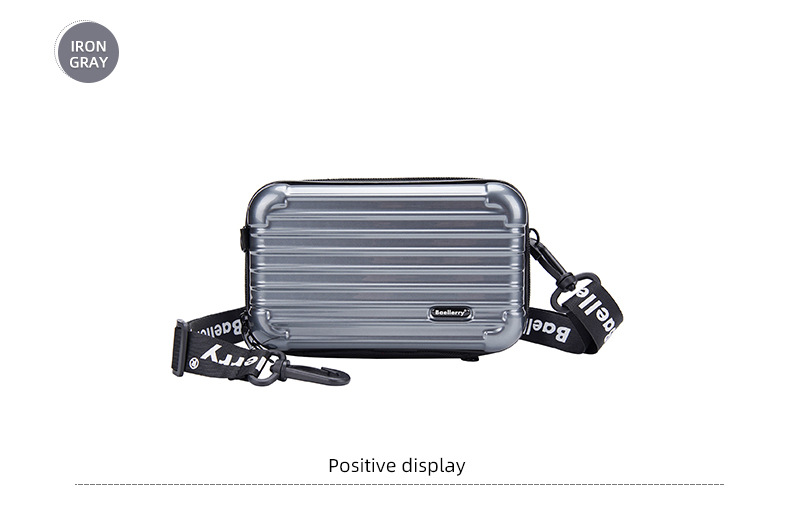 Baellerry jauna sieviešu uzglabāšanas soma ar cietu apvalku, svītraina PC plecu soma ar mini kosmētikas somiņu, sieviešu_voghion.com