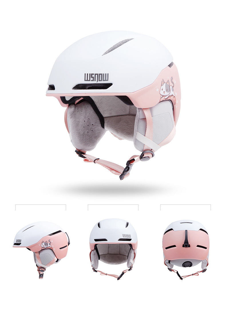 Casco da sci Snowboard protezione da collisione a doppia tavola Casco traspirante protezione della testa per uomo e donna_voghion.com