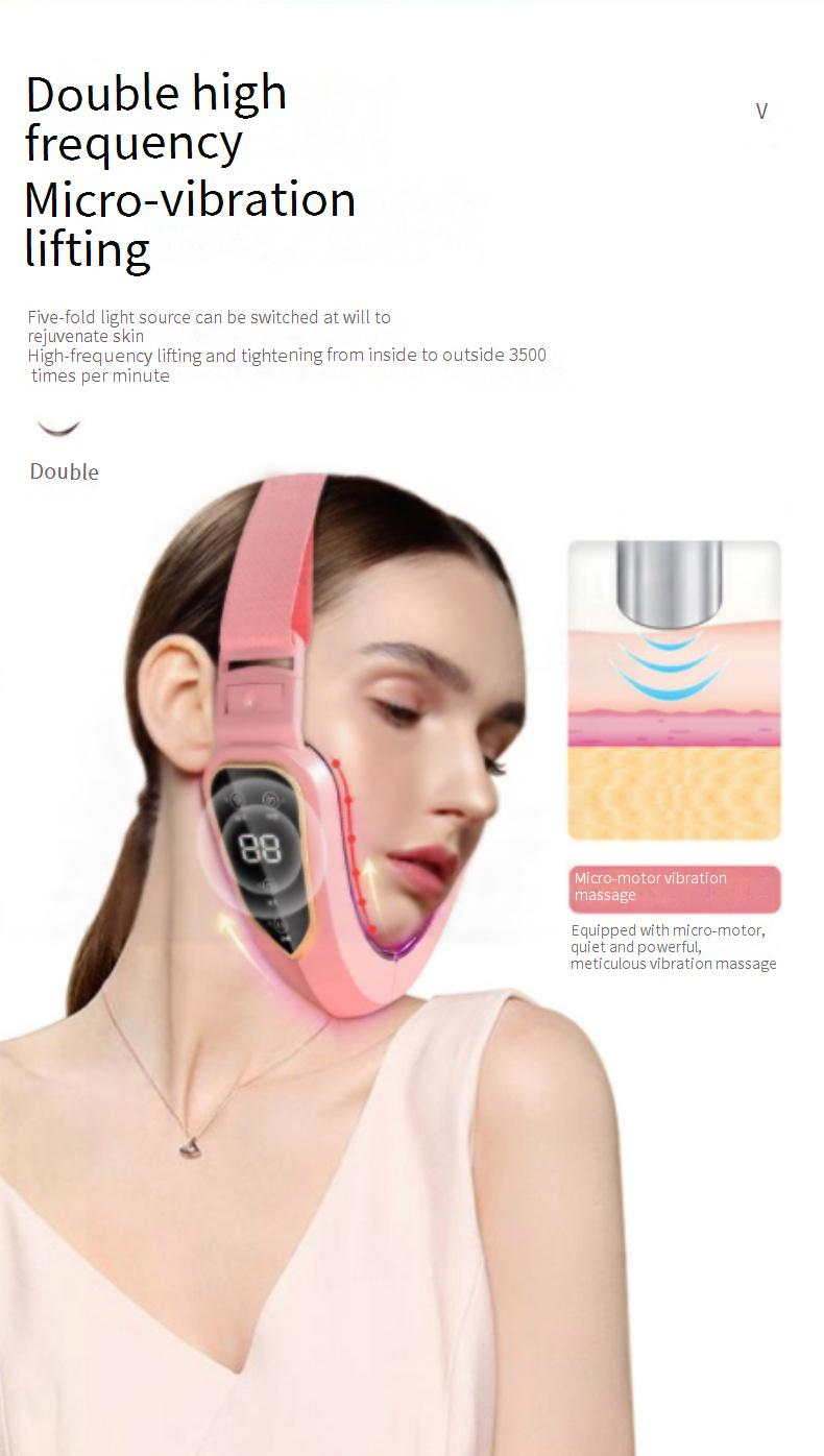 Dispositivos de Lifting Facial Instrumento Inteligente para Modelagem Facial Artefato para Levantamento e Firmeza Massageador Facial em V Instrumento para Modelagem Facial Instrumento de Beleza para Queixo_voghion.com