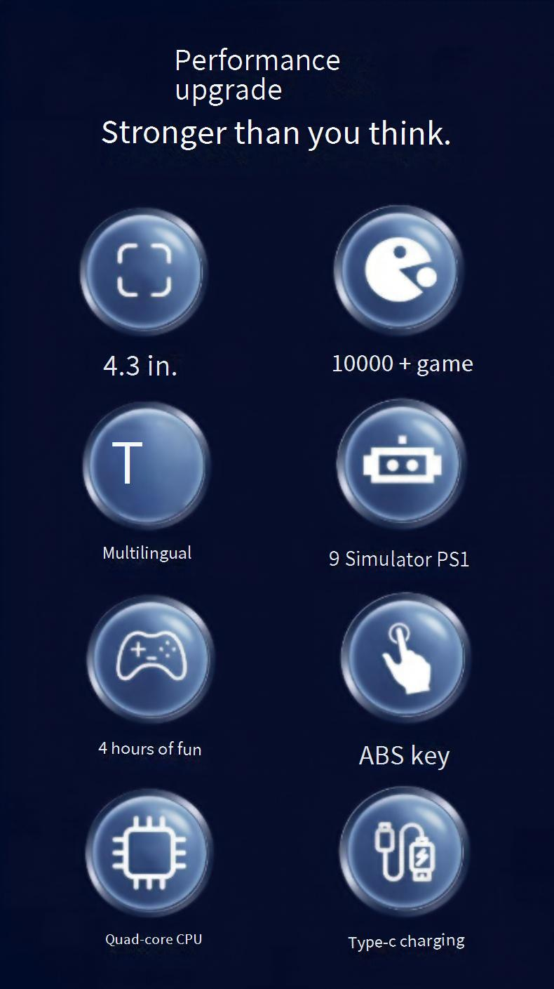 Video Game Consoles New Q3 Game Handheld HD Large Screen Linux System Classic Retro Nostalgic Joystick PS1 Handheld Game Console_voghion.com