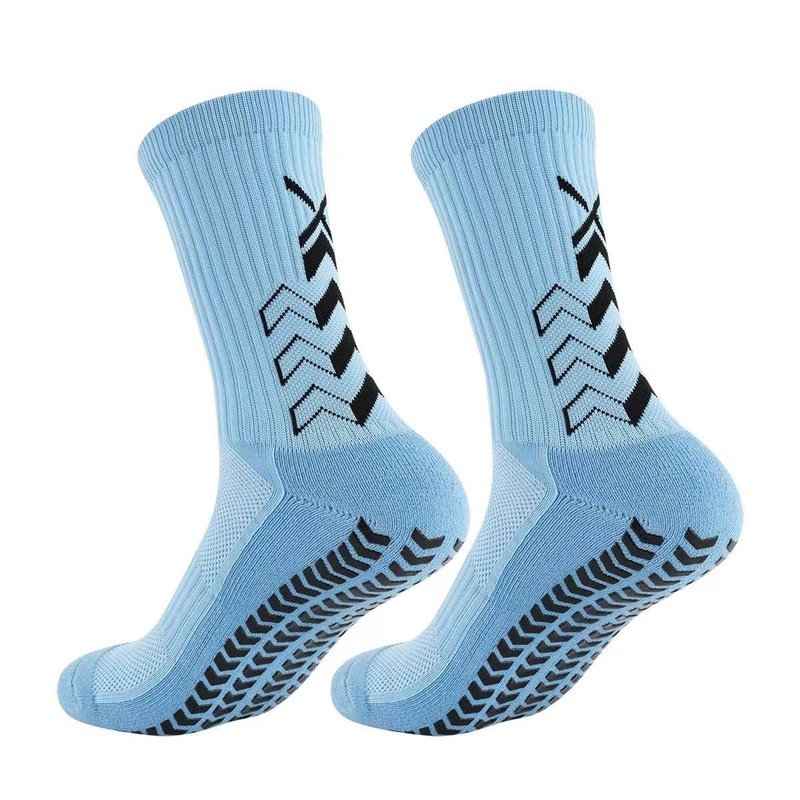 Calzini da calcio da uomo, professionali, con fondo in asciugamano spesso, assorbenti del sudore e deodoranti, con punto di colla antiscivolo._voghion.com