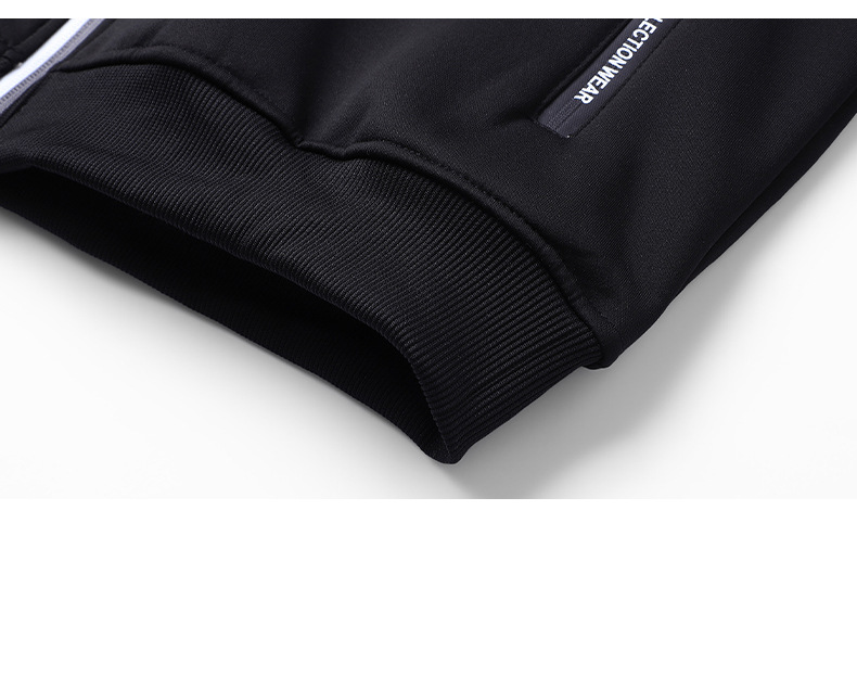 Herrenbekleidung Fleece-gefüttertes Kapuzen-Sweatshirt mit Reißverschluss, warme Winter-Freizeitjacke für Herren (Schwarz, Weiß, Armeegrün, Marineblau, Dunkelgrau, Hellgrau)_voghion.com