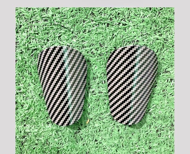 Planche de protection des jambes de football à motif en fibre de carbone Mini Master Sports Insert Board_voghion.com