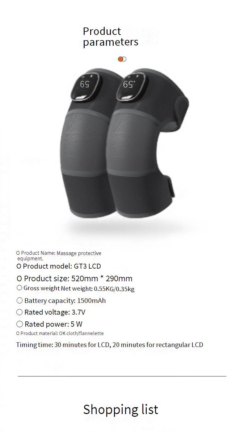 Wireless Heating Knee Massager With Vibration & Magnetic Therapy - Adjustable Temperature For Joint Pain Relief, Arthritis,_voghion.com