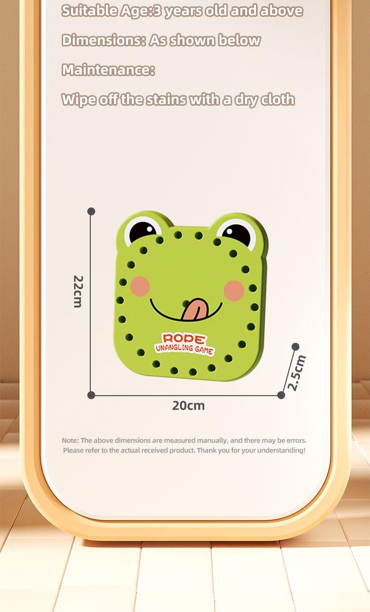 Wholesale Competitive Plastic Board Game For Children Educational Multi-Player Frog's Unties The Rope Tabletop Game_voghion.com