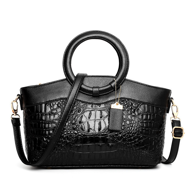2023 neue frauen Handtasche Europäischen Und Amerikanischen Stil Mode Krokodil Ring Schulter Tasche Umhängetasche_voghion.com