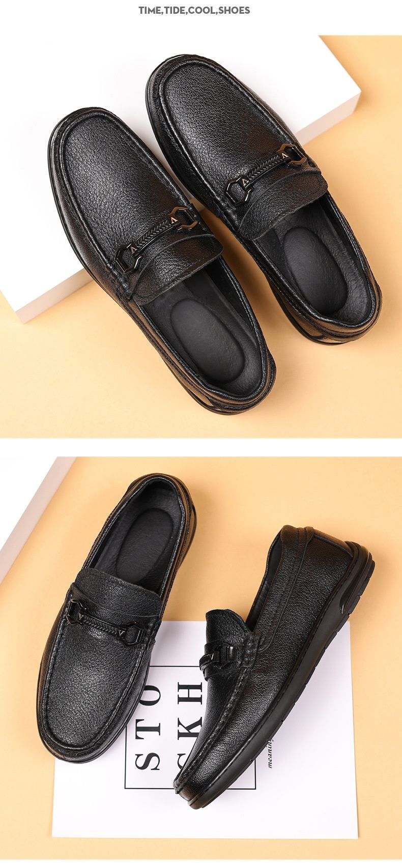 Glide 2024 Sommer-Slipper aus hochwertigem Lammfell und echtem Leder, Herren-Einzelschuhe_voghion.com