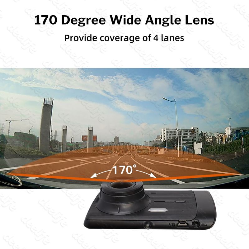 Kamera samochodowa DVR Dashcam Rejestrator wideo Black Box_voghion.com