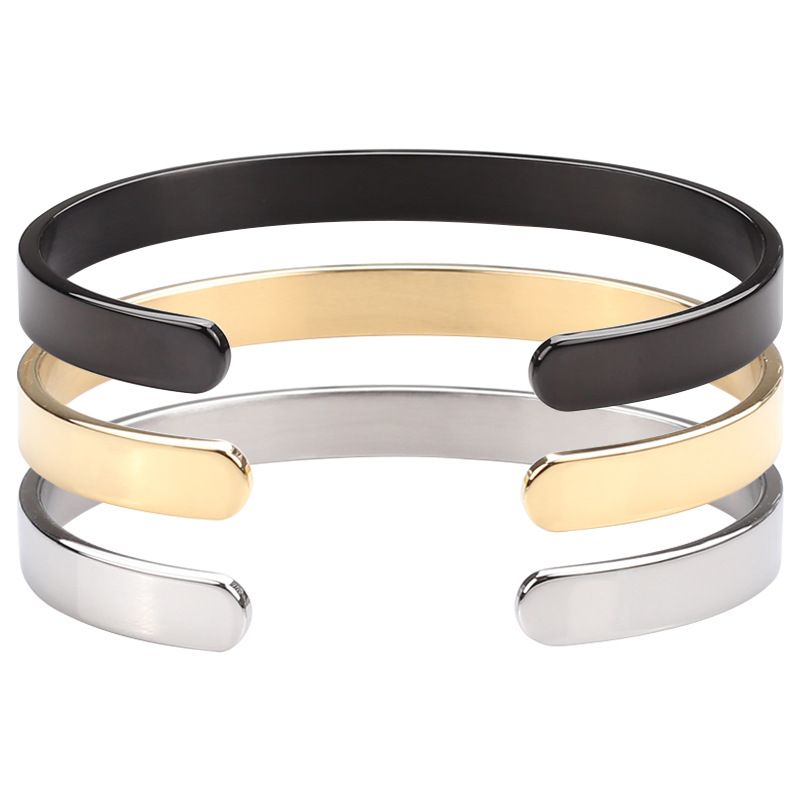 Bracciale da donna alla moda, alla moda e con lettere inglesi incise ispiratrici, in acciaio inossidabile, "Apri per Natale"_voghion.com