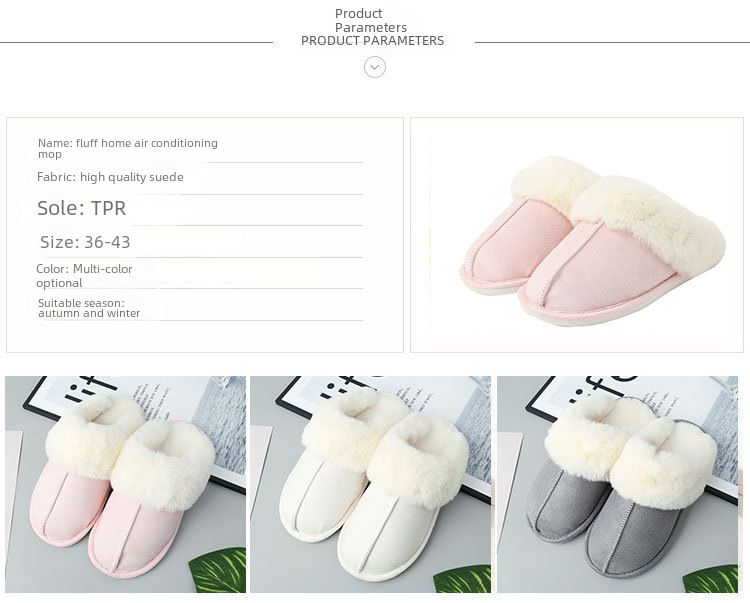 Grenzüberschreitender E-Commerce-Mao-Mund-Erhöhung Home Herren Damen Indoor und Outdoor Warm Cotton Hausschuhe Spot_voghion.com