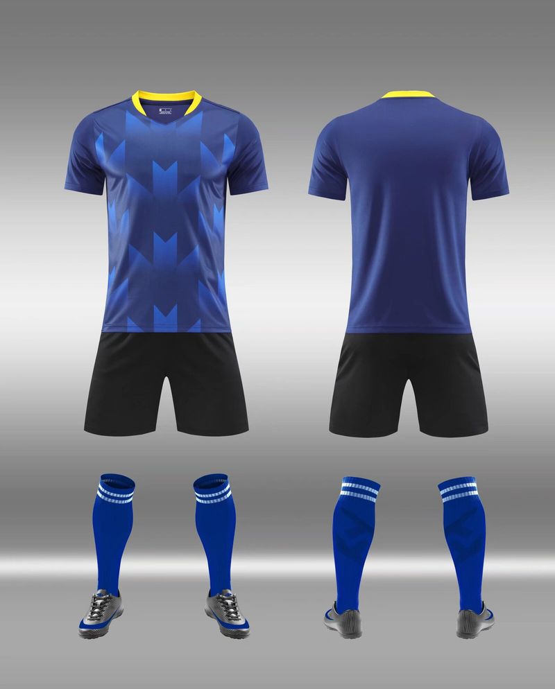 Futbol eğitimi yetişkin çocuk görünüm üniforması, baskılı ve numaralı kısa kollu kit, forma_voghion.com