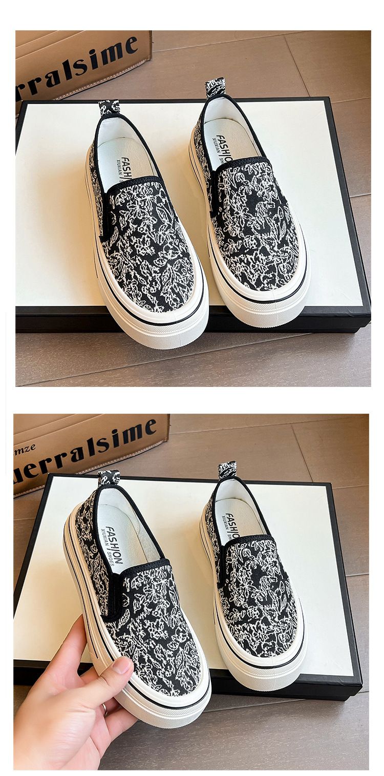 Spring New Women's Flat-soled Single Shoes Lightweight Platform Canvas Shoes Internet Celebrity Fashion Out Of The Street Versatile_voghion.com