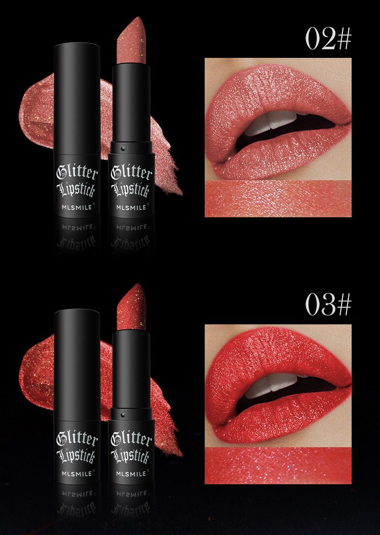 Batom Matte Antiaderente com Glitter Explosivo e Diamante, Maquiagem de Halloween com Vampiro Sombrio
_voghion.com