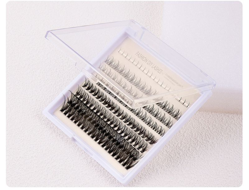 False Eyelashes New Single Cluster Segmented False Eyelashes Collection Lower Eyelashes Little Devil Segmented 30D Eyelash Glue Set_voghion.com