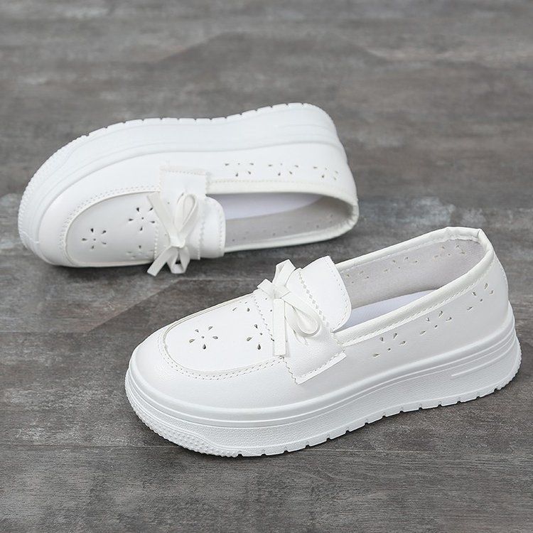 Krankenhaus-Krankenschwesterschuhe, weiche Sohle, atmungsaktiv, keine müden Füße, Damen-Sandalen, Arbeitsschuhe, weiße Schuhe_voghion.com