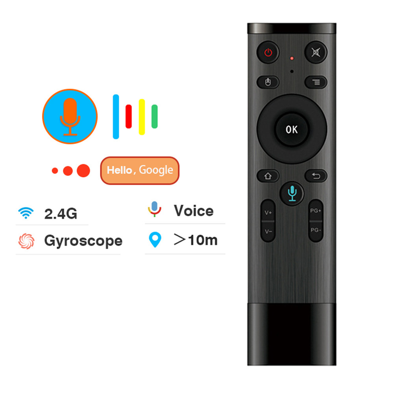 Q5 voix Gyroscope Air souris avec Microphone 3 axes Gyroscope télécommande pour Smart TV Android Box_voghion.com