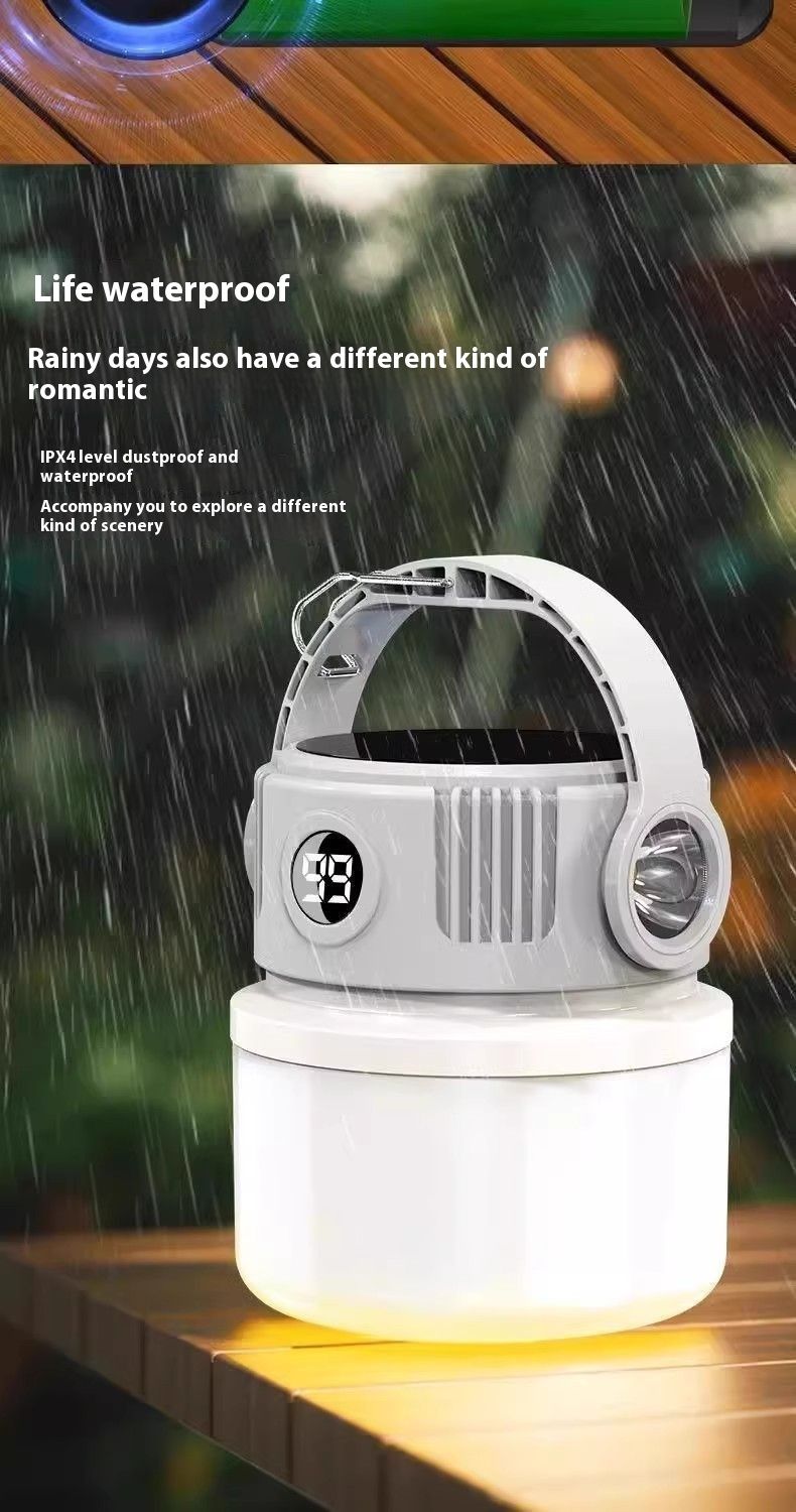 Solar Outdoor Long Battery Life Tent Home Emergency Light Camping Rechargeable Lighting Lamp For Stall_voghion.com