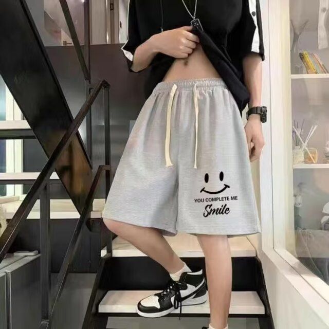 2024 Zomer Sport Shorts, Heren Veelzijdige Casual Koppels Losse Kwart Micro Elastische Strandbroek, Trendy_voghion.com